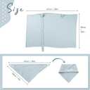 Baby Nursing Covers, Breathable 100% Cotton Nursing Cover with Arched Neckline,Nursing Apron. (Light Pink/Milky White/Light Blue)