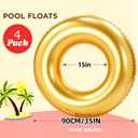 4PCS Tropical Floats for Adults Rings Party Theme Pool Float Large Swim Ring for Adults,35 Inch Teens Adult Inner Tubes Summer Beach Bachelorette Garland Kit Inflatable Tubes Floaties