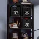 Franklin Sports NFL Storage Bins - Collapsible Cube Container + Basket - NFL Office, Bedroom + Living Room - 11"x11"