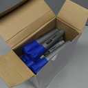 Fuutreo 32 Pcs Jumbo Permanent Markers Bulk Large Chisel Tip Permanent Markers Waterproof Jumbo Pens Quick Drying Office Supplies(Blue)