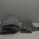 Casa Platino 100% Cotton Bath Towels Set of 6 (24"x48") - Ring Spun Mercerized Cotton Bathroom Towel Sets - Quick Dry, Highly Soft & Absorbent Grey Towels Set - Pre Shrunk, Fade Resistant - Cool Grey