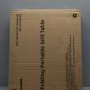 Sportneer Folding Table, 3 Heights Camping Table with 2 Hooks, Lightweight & Compact Aluminum Portable Grill Table for BBQ, RV, Picnic, Outdoor, Camping, Cooking, 35.4'' L x23.6'' W Large Size