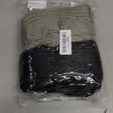 PHOGARY 2 Pairs Winter Leg Warmers Thigh High Socks Over Knee Footless Socks Knitted Long Boot Cuffs Topper Socks for Women (Black, Grey)