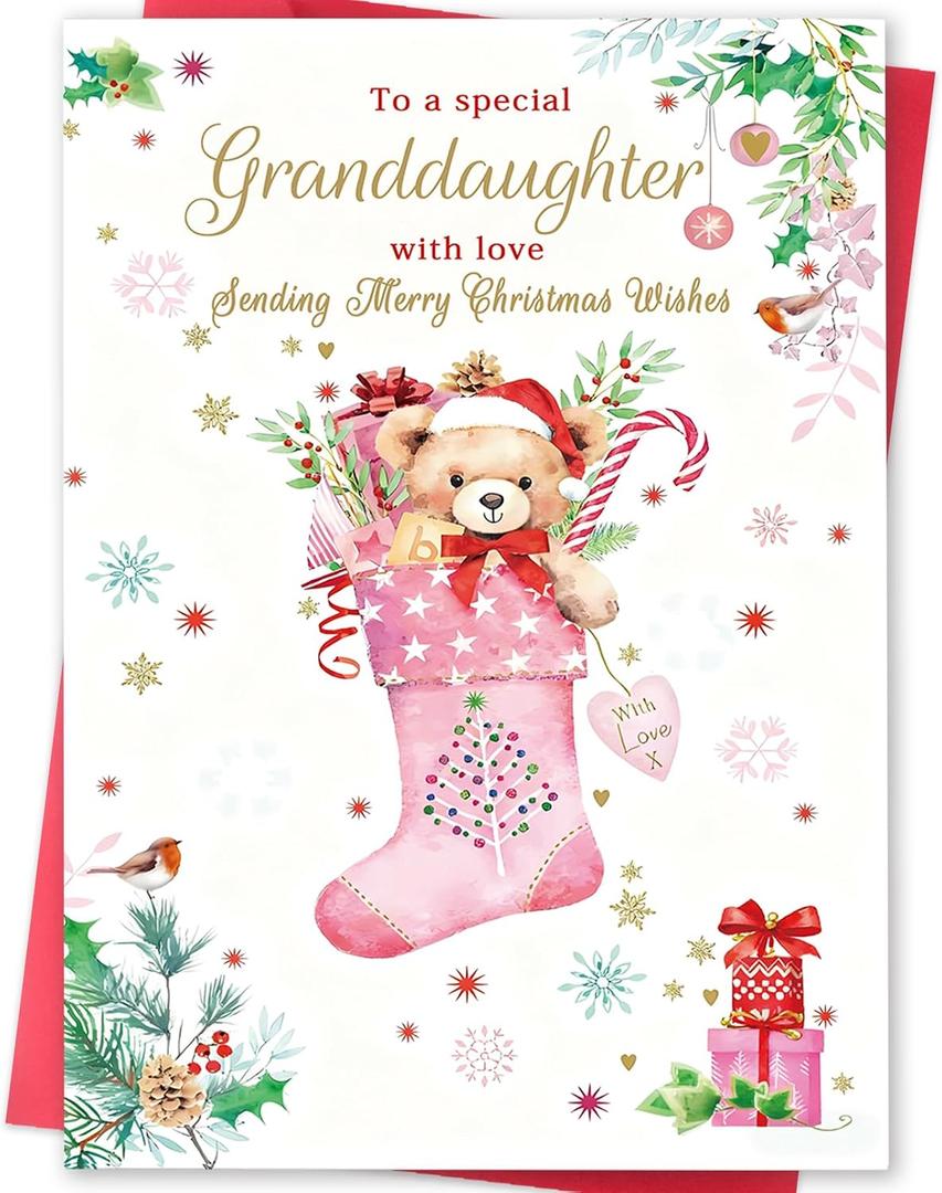 5 x Christmas card 25 MM 219