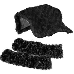 2Pcs Ice Skate Covers Skating Guards Skating Covers for Training (Black, L)