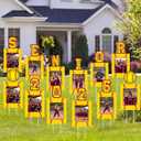 Fuutreo 12 Pcs 2026 Senior Night Softball Graduation Photo Yard Signs Outdoor Graduation Decoration K-12 Grade Class of 2026 DIY Picture Frame Lawn Sign with Stake for Garden High School Party Decor