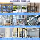 TAROSE Weather Stripping, Silicone Door Seal Strip Door, Window, Transparent 16 Feet Long, White (Width 25mm)