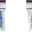 Patriotic Mini Plastic Disposable Cups, 2 oz, Red and Blue Shot Glasses with Stars, (2 pack) 40 Count total, Party Straws, Party Picks 