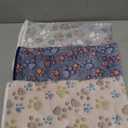 1 Pack 3 Blankets Super Soft Fluffy Premium Fleece Pet Blanket Flannel Paw Printed Throw for Dog Puppy Cat (Medium 30x20'', Beige, Grey, Navy)