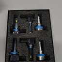 Compatible with BMW 328i 2007-2016 Fog Bulbs, High&Low Beam Fog Light Bulbs Combo, 800% Super Bright 6000K Cool White, Plug and Play, Pack of 6