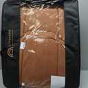 Coverado Car Seat Cover, Cover for Cars Front Seat, Premium Leather, Universal Fit Waterproof Seat Protectors, Car Seat Cushion Non-Slip for Most Cars-Brown