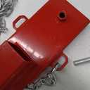 Forklift Trailer Hitch Attachment, EBESTTECH 1 PC 2" Receiver Trailer Towing Adapter with Chain Red
