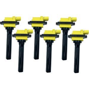 HIGH PRFORMANCE IGNITION COIL H1267A-Y UF237 33410-77E20 UF547 SET OF 6 COMPATIBLE WITH Chevrolet Tracker Suzuki Aerio Esteem Grand Vitara Sidekick Vitara XL-7 1.8 2.0 2.3 L4 2.5 2.7 V6