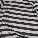 Y2k Women Striped Crop Tops Long Sleeve Loose Fit Fairy Grunge Tees T-Shirt Color Block Casual Fall Going Out (S, Gray)