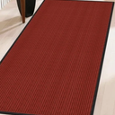 Neiza Front Door Mat Indoor Outdoor Entrance 72"x36", Heavy Duty Ribbed Non Slip Mat, Absorbent Dirt Moisture Trapper Waterproof Rubber Backing Doormats, Low Profile Washable Front Doormat, Red