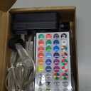 100FT 300LEDs Fairy Lights Plug in, 30V 24 RGB Colors+Warm White Color Changing Twinkle Lights, 150 Lighting Modes Timer IP44 Waterproof String Light with Remote for Indoor Outdoor Festival DIY Decor