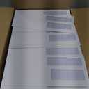 #9 Double Window Security Envelopes, HERKKA No.9 Double Window Business Envelopes Designed for Quickbooks Invoices and Business Statements - Number 9 Size 3 7/8 Inch X 8 7/8 Inch - 24 LB - 1000 Pack