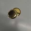 2 Pack Gold Tray 4 inch Stainless Steel Small Golden Decorative Jewelry Gold Dishes Small Round Tray Candle Plate