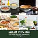 Cuisinart ClickSmart Ceramic Pots and Pans Set, 13-Pc, Tahini, D53C-13BG, 13 Piece Set