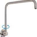 Bay Shaped Shower Extension Pipe Arm, High-Rise Nozzle Extension Arm, And Shower Extension Device Are Suitable For Shower Use (T shape silver)