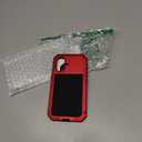 Marrkey Compatiable with iPhone 17 Case,360 Full Body Protective Cover Heavy Duty Shockproof [Tough Armour] Aluminum Alloy Metal Case with Silicone Built-in Screen Protector - Red