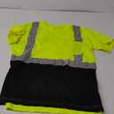 High Visibility Shirts Quick Dry Safety T Shirts with Reflective Strips and Pocket Short Sleeve Mesh Hi Vis Construction Work Class 2 Shirt for Men/Women Black Bottom Lime, Large