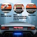 4pcs Student Drivers Magnetic Car Stickers, 8.98x3.19in Reflective Novice Driver Stickers Safety Sign Waterproof Magnet Bumper Sticker New Rookie Driver Sign Car Accessories for Metal Vehicle Surface