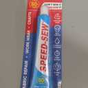 Speed-Sew No Sew Fabric Glue Adhesive for Craft Projects, DIY Clothing Repairs, Denim, Upholstery, Instant Mender for Fraying Tears (One Tube), Set of 4