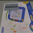 SGILE Large Magnetic Drawing Board - 4 Colors 1613in Writing Painting Doodle Pad with 4 Stamps for Toddlers, Learning Educational Toy Etch Sketch Gift for 36+ Month Kids Girls Boys, Purple (17"W x 12.5"H)