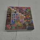 Flower Plant Puzzles 1000 Piece for Adults, Colorful Aesthetic Floral Art Jigsaw Puzzles, Cute Pretty Housepant Succulent Teacup Cat Puzzle