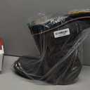 Steel Toe Work Boots for Men Cowboy Boots Square Toe Waterproof Leather Rancher Western Safety Shoes Brown (11 Narrow)