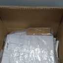 Bathroom Cabinet with 2 Doors, 7.3 x 9.8 x 40.4 Inches, Small Freestanding Storage Cabinet with Adjustable Shelf, Floor Cabinet for Small Spaces, Bathroom, Entrances, Kitchen, White