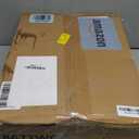 Huuger Night Stand with Charger Station and LED Lights, 3 Drawer Nightstand, Bed Side Table with Open Shelf, End Table, Tall Fabric Dresser for Bedroom, PU Leather, White (11.8"D x 15.7"W x 27.6"H3 Drawers)