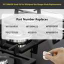 5 Pack W11366438 Stove Knobs Replacements Compatible with Whirlpool Gas Ranges WCG55US0HS00 WCG55US6HS00 WCG77US0HS00,Replace Part W10850010 W11084623 AP6888134 4929319 PS12723935