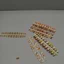 384 Pcs 16 Pack Fall Thanksgiving Press on Nails Autumn Short Fake Nails Square False Nails Artificial Nail Tips Full Cover Coffin with Maple Leaf Orange Floral Pattern for Women (Stylish Pattern)