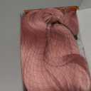 Haloo Pink Wigs with Curtain Bangs for Women - Long Wavy Middle Part Natural Looking Synthetic Hair Wig for Daily Party Cosplay Costume, 26 Inch