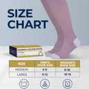 Pembrook Bamboo Viscose Light Compression Socks - 3 Pairs | 8-15 mmhg Compression Socks | Knee High Comfort Support Socks, M