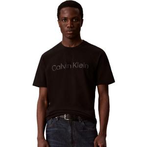 Calvin Klein Men's Relaxed Fit CK Logo Crewneck T-Shirt,  Large, Black