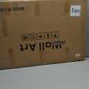 Framed Black and White Abstract Wall Art for Living Room, 3 Piece Large Canvas Modern Picture Artworks, Minimalist Black Gold Painting Prints for Dining Room Hallway Home Office Wall Decor, 24x36 Inch