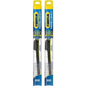 Rain-X 810363 Repellency Water Repellent Wiper Blades, 22" & 22" (2 Pack)
