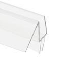 Prime-Line M 6256 Frameless Shower Door Bottom Seal for 1/4 in. Thick Glass Doors, Dual Flap and 45 Degree Drip Guard, 36 in., Clear Vinyl (Single Pack