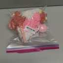 Pink Half Birthday Decorations for Girl Pink Boho Handmade 1/2 High Chair Banner with Cone Hat for Girl 1/2 Birthday Wall Hangings Decorations