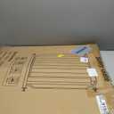 ALLAIBB Extra Wide Pressure Mounted Baby Gate Walk Through Child Kids Safety Toddler Tension White Long Large Pet Dog Gates with Extension for doorways Kitchen and Living Room (14.17"/36cm)