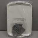 Large Melamine Serving Tray with Handles, 17.5 x 12 in Rectangular Melamine Serving Platter, Dishwasher Safe Trays for Eating, Appetizer, Charcuterie, Snack, Fruit, Desserts, Set of 2, White