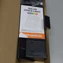 Solar Fence Lights Outdoor Waterproof, 9 Fixed Color  RGB Color Changing Modes, Brighter Spot Lens Fence Lights Solar Powered, Dusk to Dawn Deck Lighting Decor for Wall Step Stairs - 12 Pack