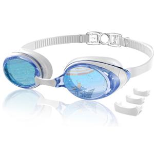 Aegend Flat Lens Swim Goggles, Anti-Fog Swimming Goggles, No Leak Anti-UV Pool Goggles for Adult Men Women Youth