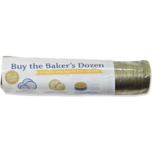 Superb Canning Lids  Wide Mouth Mason Jar Lids  Bakers Dozen/Bulk Package of 156 Lids  Made in the USA