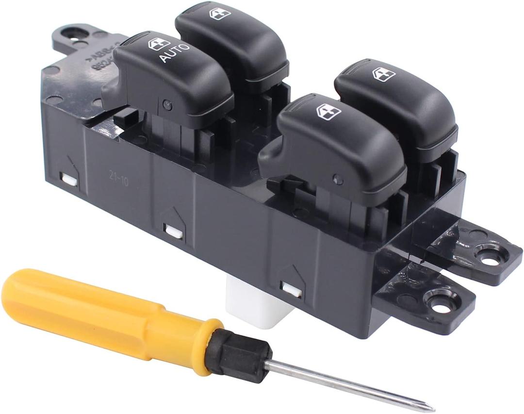 MOTOKU Front Driver Side Window Switch for Hyundai Santa Fe 2001-2006