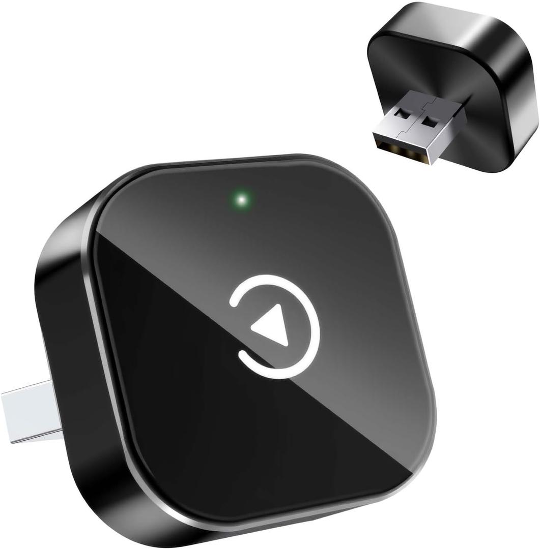 2026 New Wireless CarPlay Adapter for Apple iPhone Android Small Size, Plug and Play, Fast and Stable Connection Carplay Adapter for CarPlayAndroid