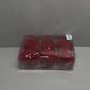 Senjie 4inch Christmas Tree Ornaments Velvet Balls,6pcs Flocked Decoration Balls Ornaments Sets for Christmas 2025 Red